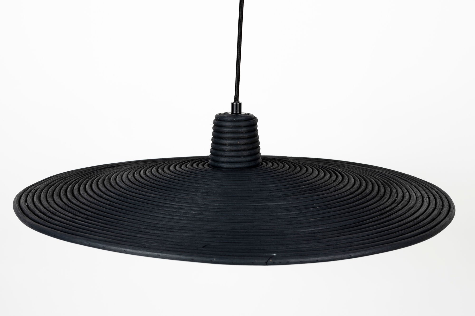 Zuiver Balance Black Rattan Pendant Lamp Large